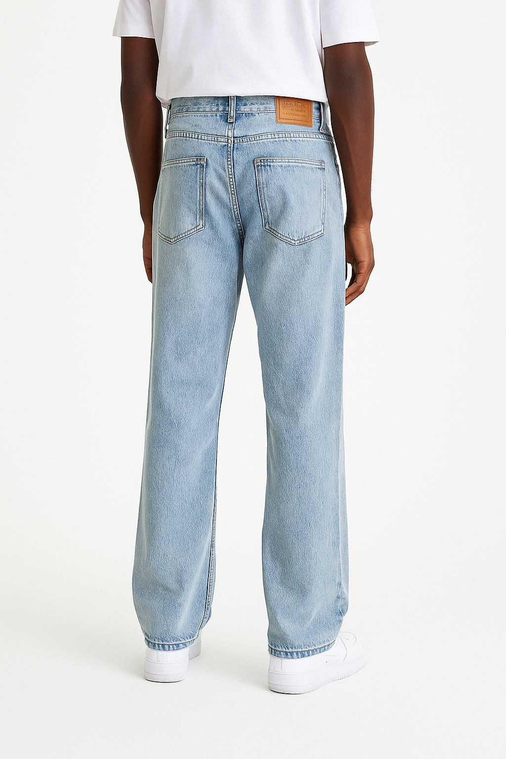 Washed Classic Ripped Jeans