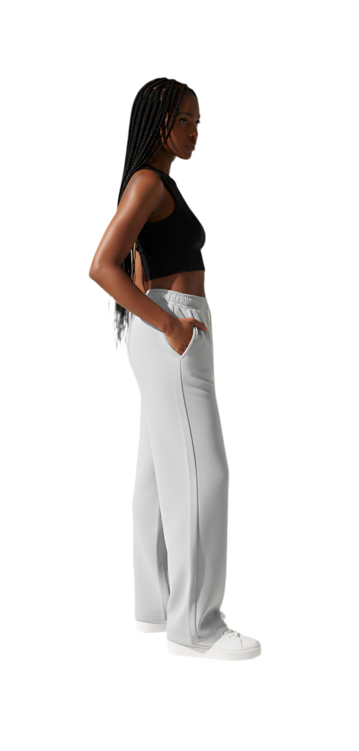 Light Grey Wide-Leg Sweatpants (Pre-Used)