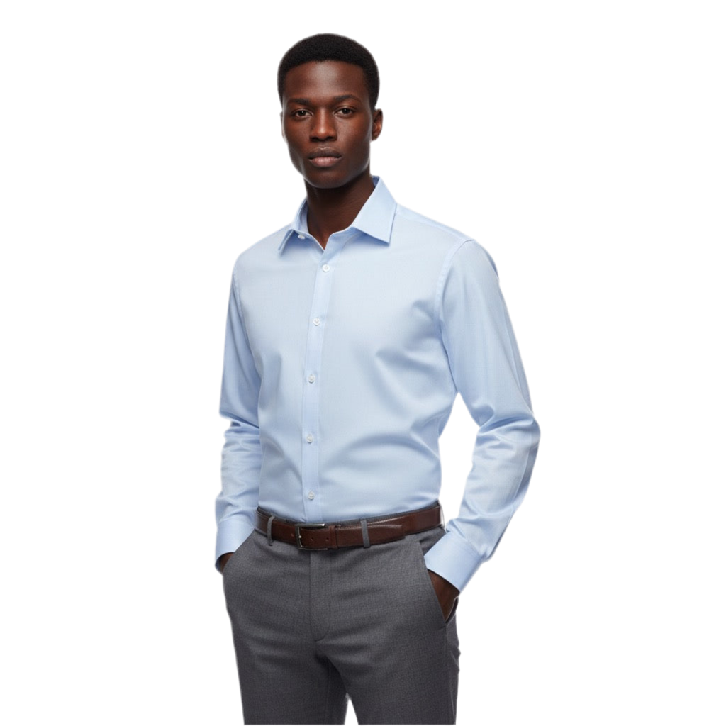 Sky Blue Formal Shirt – Tailored Fit