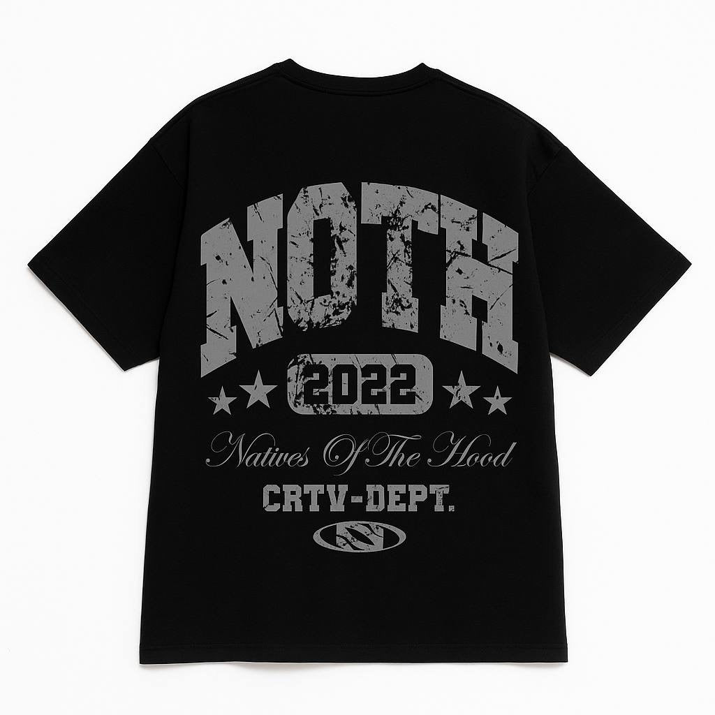 Natives Of The Hood "Love & Chaos" Creative Dept. Heavyweight Tee – Black
