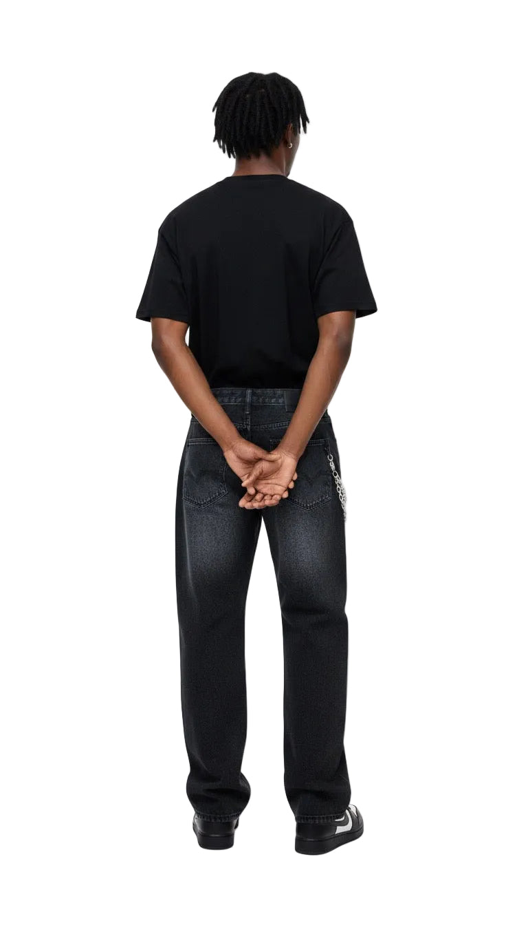 Whisper Script Baggy Jeans