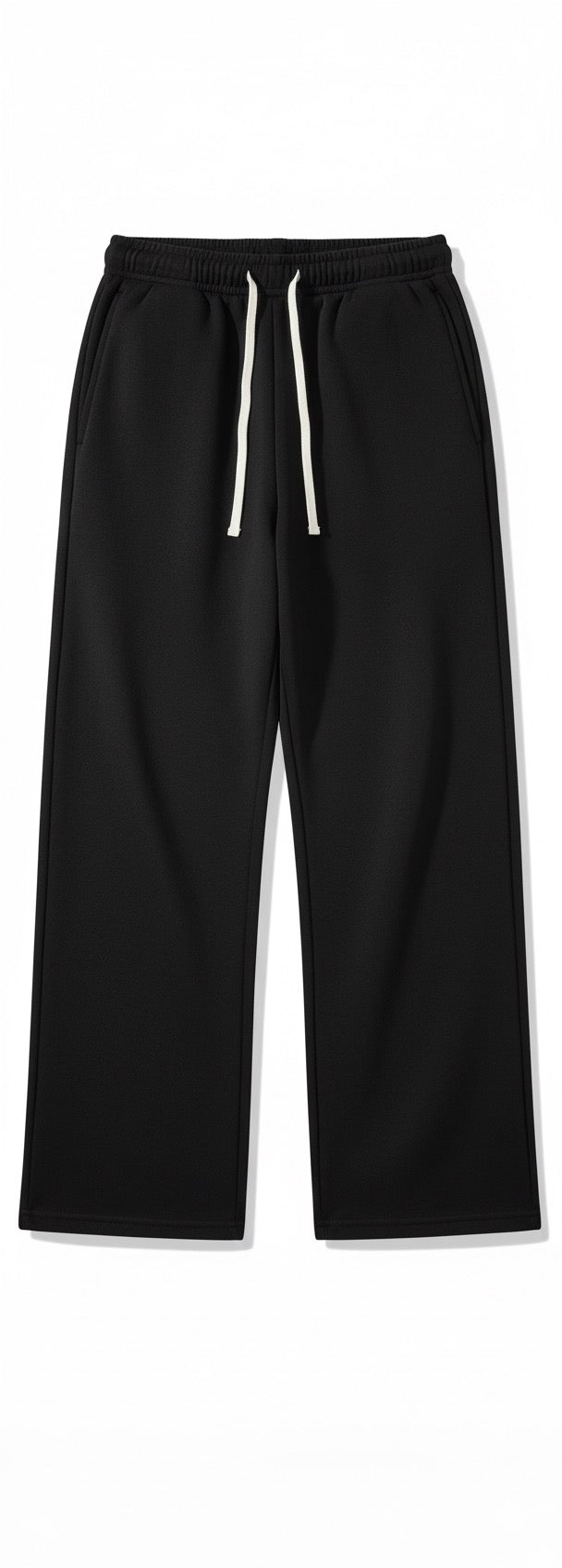 Black Wide-Leg Sweatpants