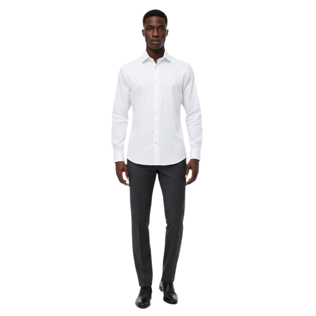 Classic White Long-Sleeve Shirt