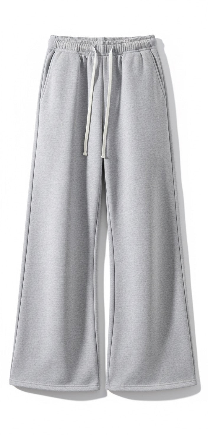 Light Grey Wide-Leg Sweatpants (Pre-Used)