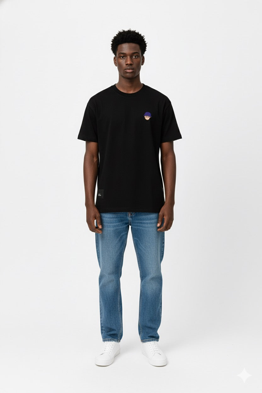 Cartoon Crew Tee – Black