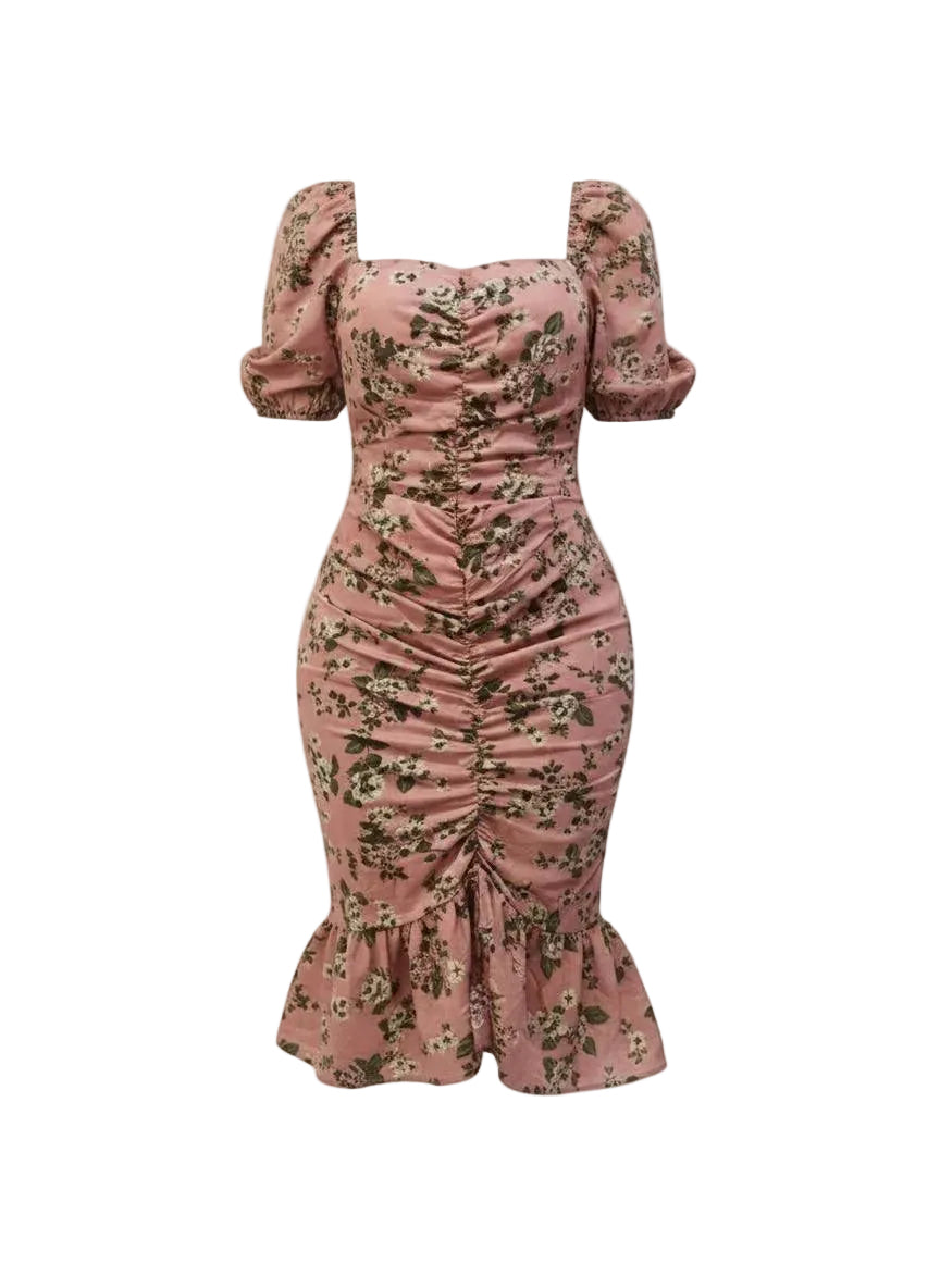 Emerald Ikat Wrap Dress