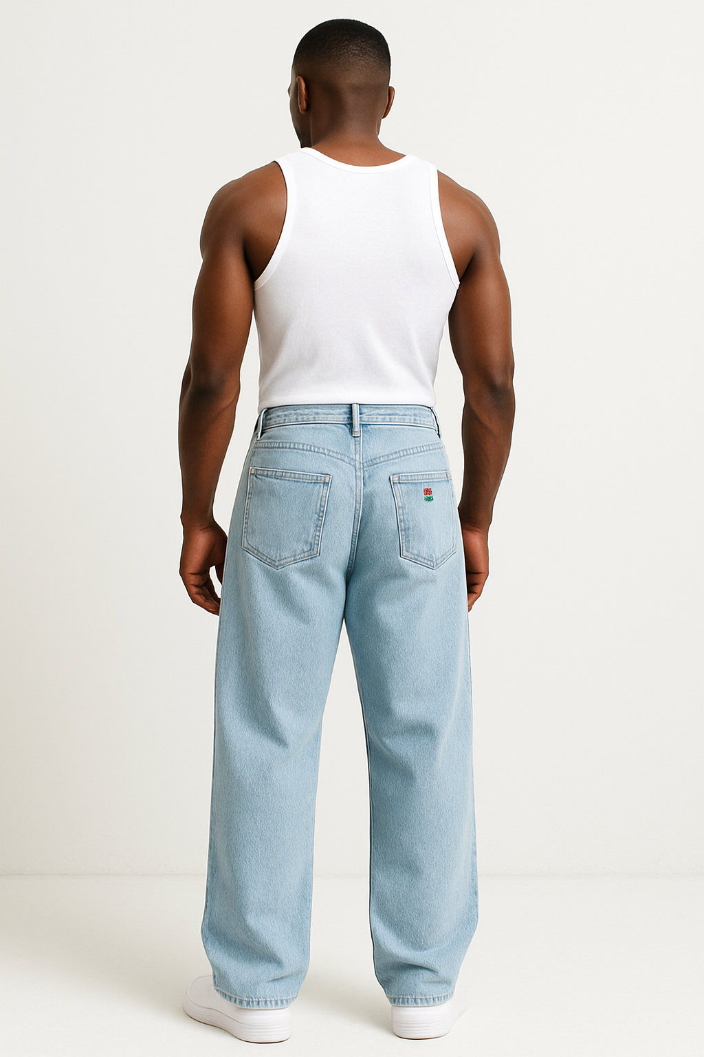 Classic Baggy Light Wash Jeans