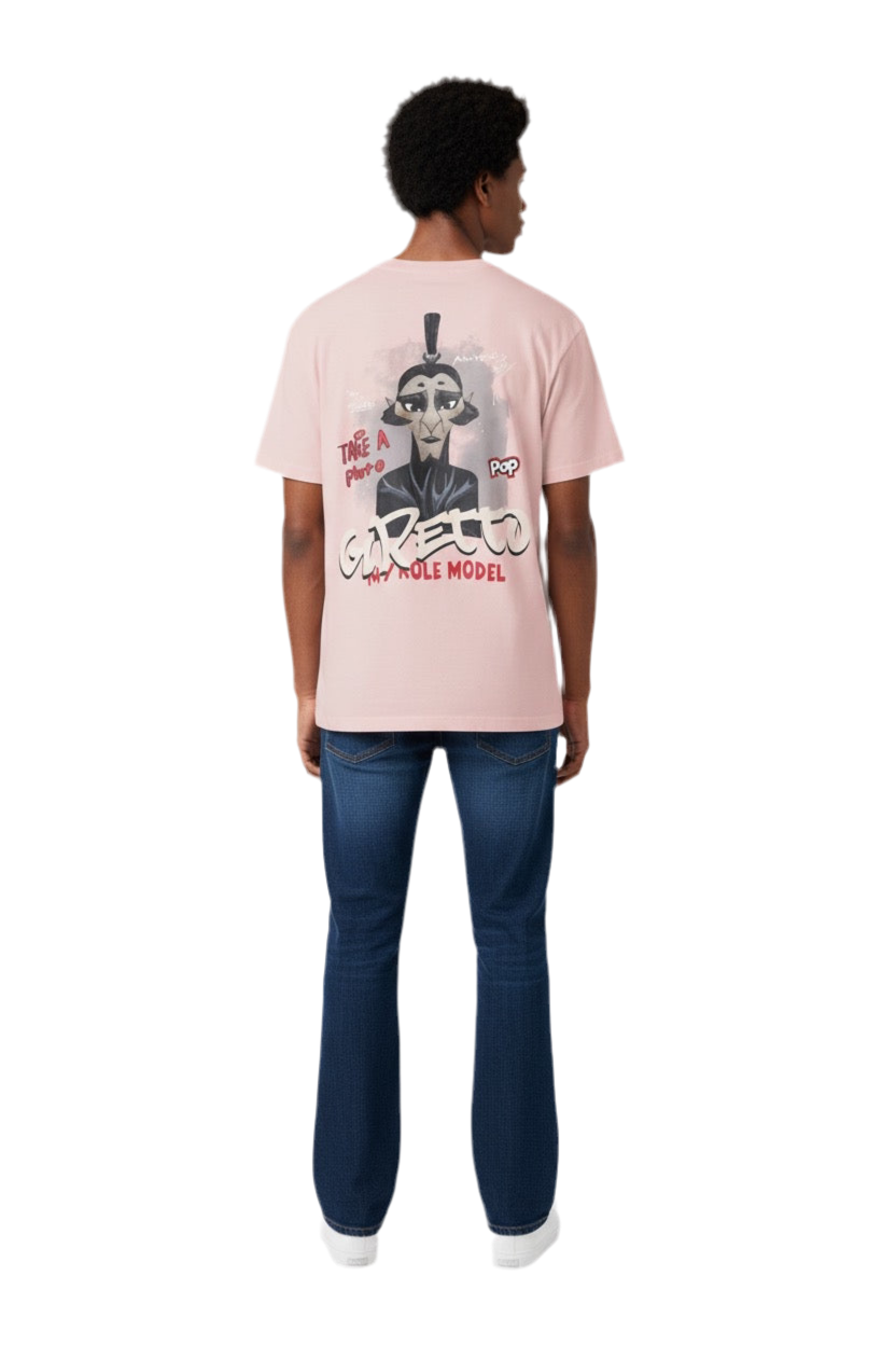Take Photo GRETTO Cartoon Tee – Pink