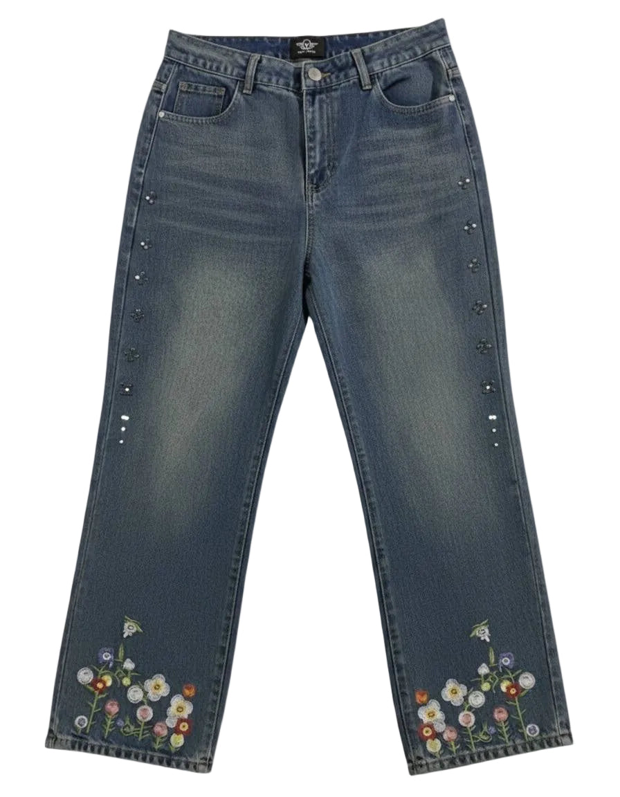"Meadow-Distress" Heritage Relaxed Jeans
